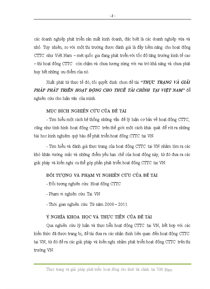 image for page Thực trạng và giải pháp phát triển hoạt động cho thuê tài chính tại việt nam