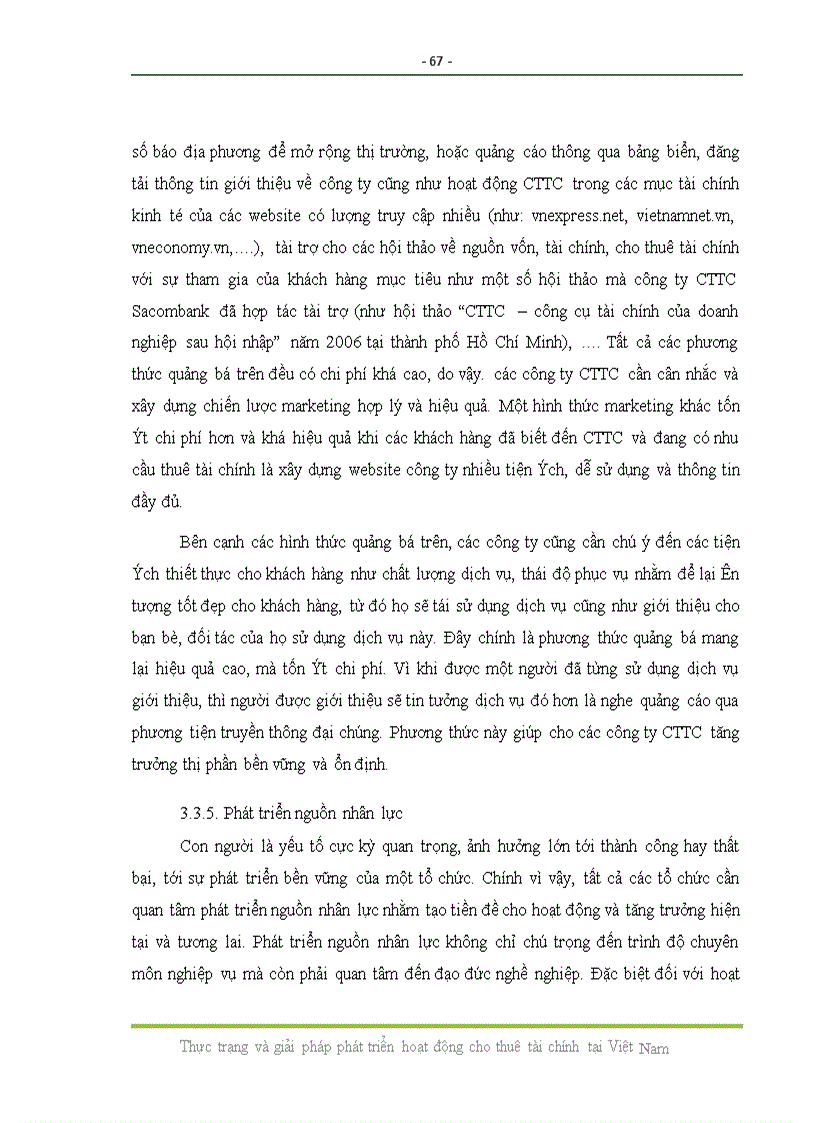 image for page Thực trạng và giải pháp phát triển hoạt động cho thuê tài chính tại việt nam