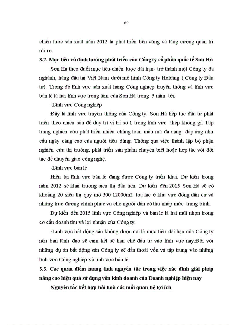 image for page Giải pháp nâng cao hiệu quả sử dụng vốn tại Công ty Cổ phần Quốc tế Sơn Hà 1