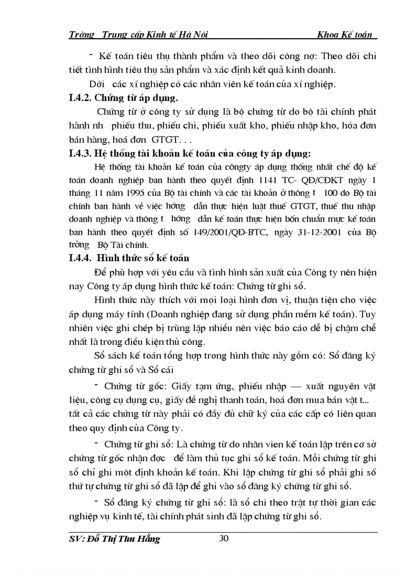 image for page Kế toán bán hàng và xác định kết quả bán hàng tại Công ty Cổ phần Hà Yến 1