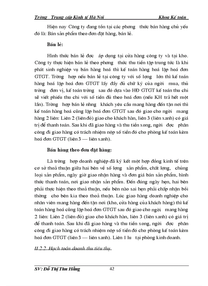 image for page Kế toán bán hàng và xác định kết quả bán hàng tại Công ty Cổ phần Hà Yến 1