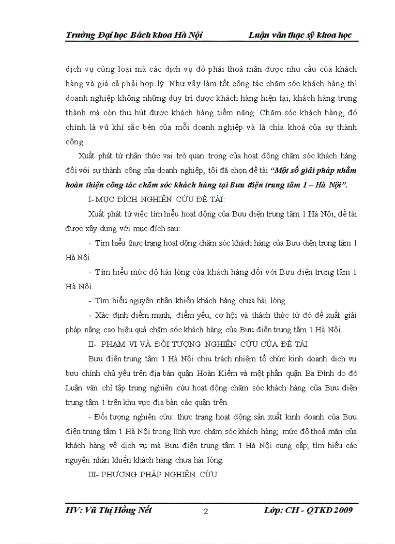 image for page Một số giải pháp nhằm hoàn thiện công tác chăm sóc khách hàng tại Bưu điện trung tâm 1 Hà Nội 3