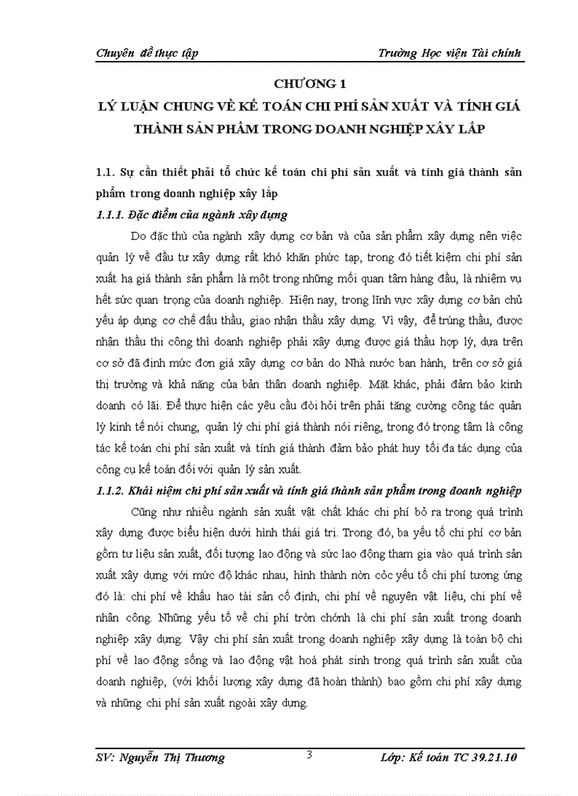 image for page Tổ chức kế toán chi phí sản xuất và tính giá thành sản phẩm xây lắp tại Công ty Cổ phần Xây lắp Điện 3