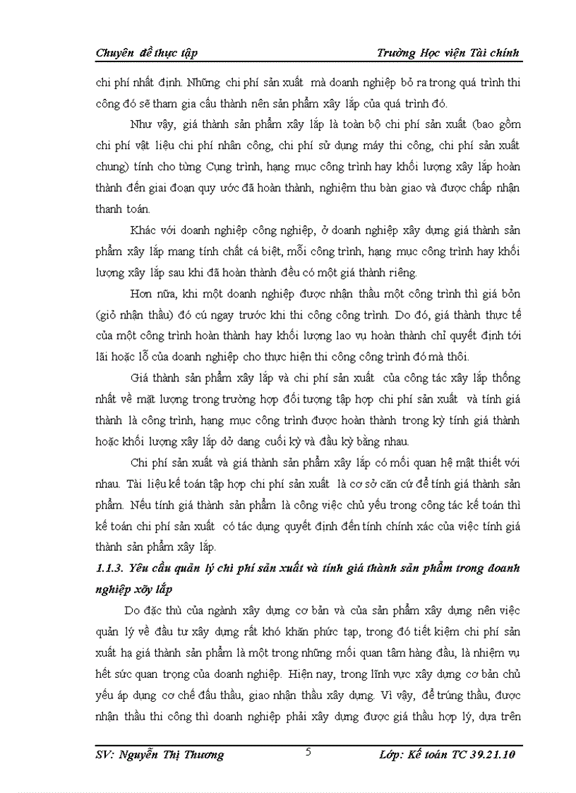 image for page Tổ chức kế toán chi phí sản xuất và tính giá thành sản phẩm xây lắp tại Công ty Cổ phần Xây lắp Điện 3