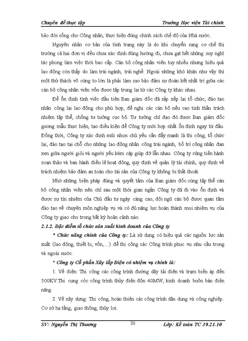 image for page Tổ chức kế toán chi phí sản xuất và tính giá thành sản phẩm xây lắp tại Công ty Cổ phần Xây lắp Điện 3