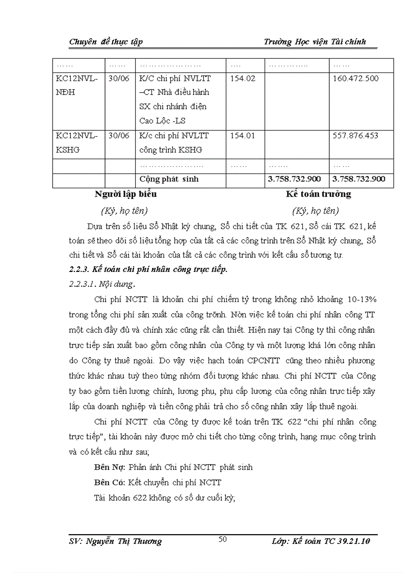 image for page Tổ chức kế toán chi phí sản xuất và tính giá thành sản phẩm xây lắp tại Công ty Cổ phần Xây lắp Điện 3