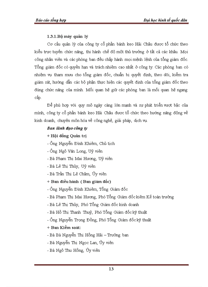 image for page Một số đánh giá về tình hình tổ chức hạch toán kế toán tại Công ty Cổ phần bánh kẹo Hải Châu