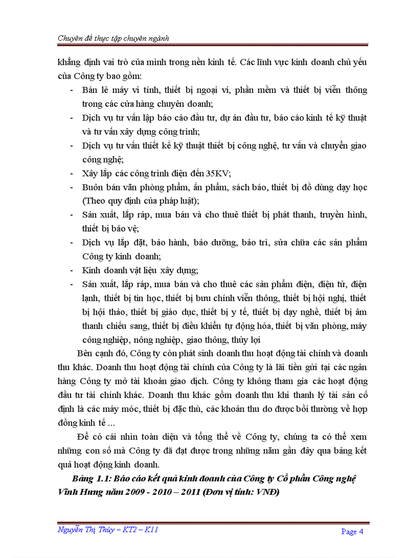 image for page Hoàn thiện kế toán doanh thu chi phí và xác định kết quả kinh doanh tại Công ty Cổ phần Công nghệ Vĩnh Hưng