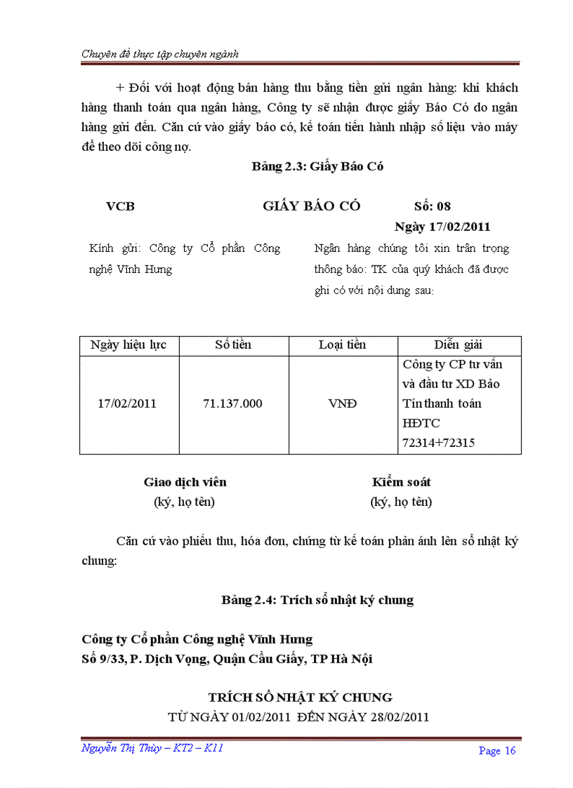 image for page Hoàn thiện kế toán doanh thu chi phí và xác định kết quả kinh doanh tại Công ty Cổ phần Công nghệ Vĩnh Hưng