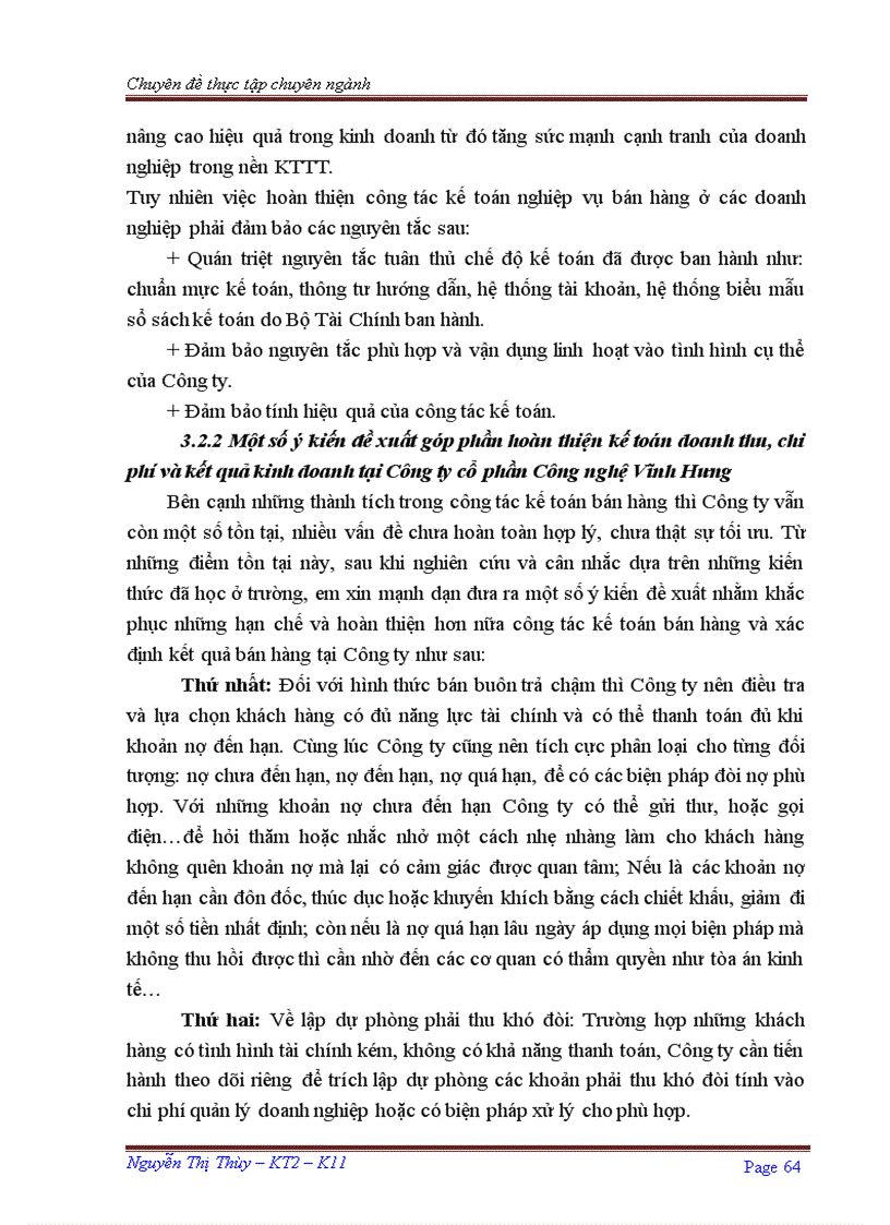 image for page Hoàn thiện kế toán doanh thu chi phí và xác định kết quả kinh doanh tại Công ty Cổ phần Công nghệ Vĩnh Hưng