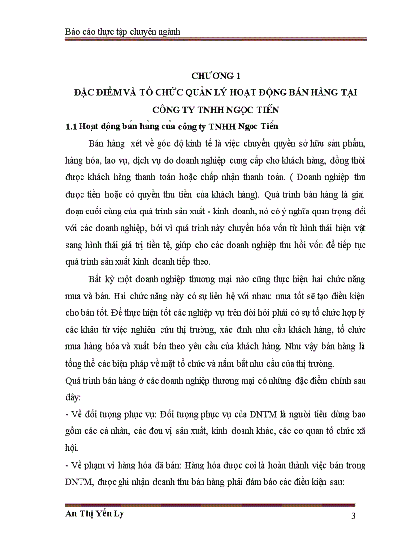 image for page Kế toán bán hàng và xác định kết quả bán hàng tại Công ty TNHH Ngọc Tiến