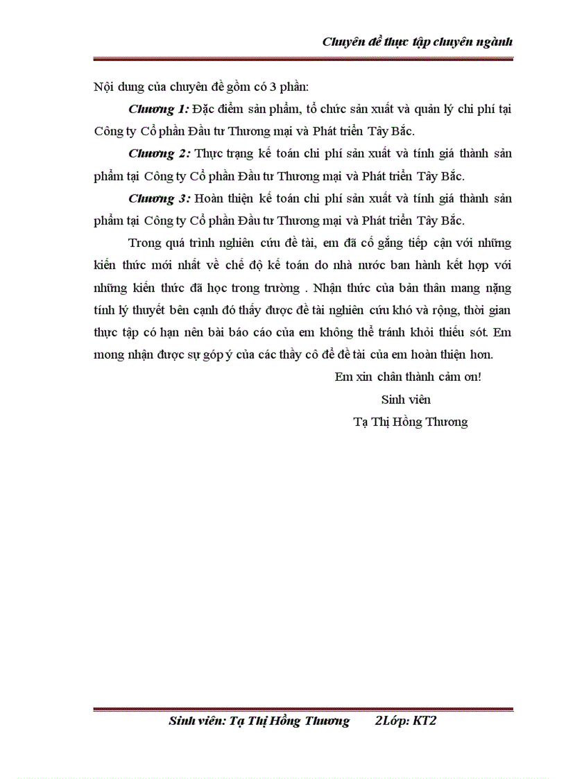 image for page Hoàn thiện kế toán chi phí sản xuất và tính giá thành sản phẩm tại công ty cổ phần đầu tư thương mại và phát triển tây bắc