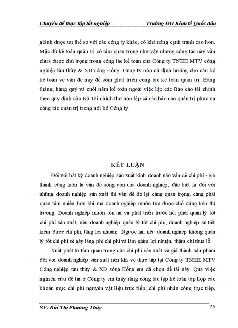 image for page Hoàn thiện kế toán chi phí sản xuất và tính giá thành sản phẩm tại công ty tnhh mtv công nghiệp tàu thuỷ xây dựng sông hồng 1
