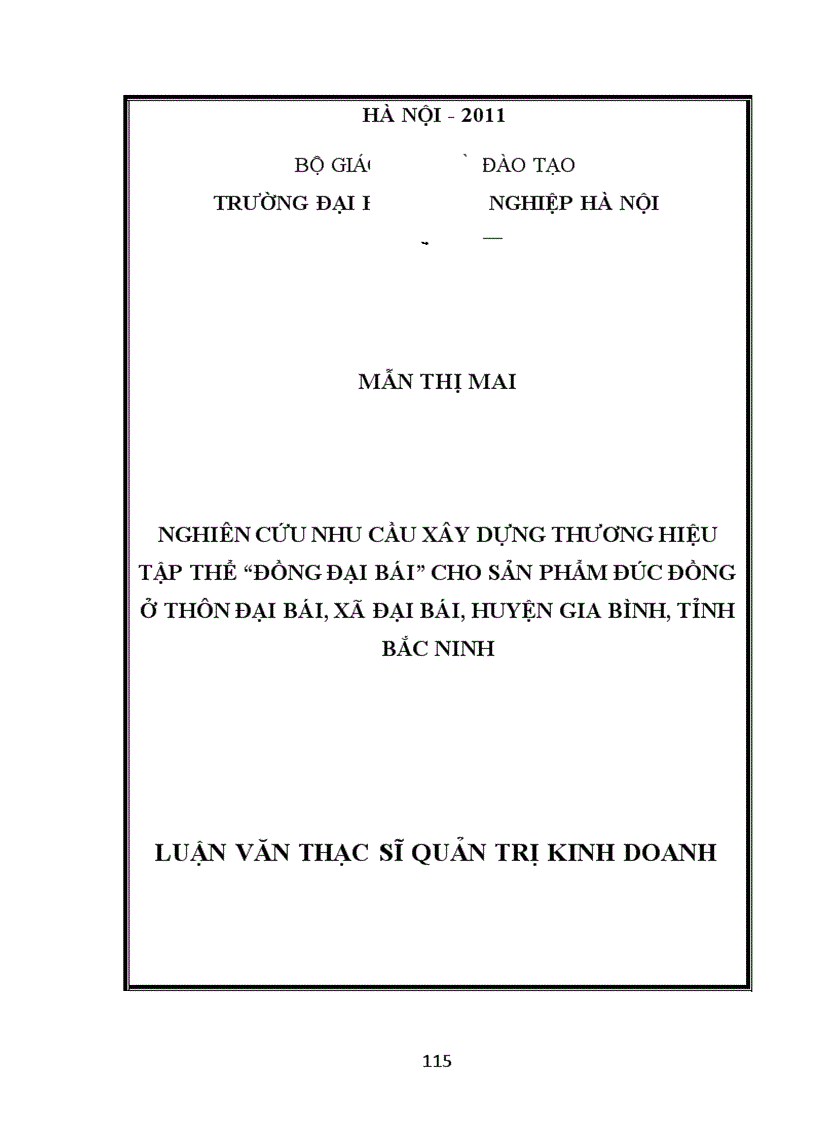 image for page Nghiên cứu nhu cầu xây dựng thương hiệu tập thể Đồng Đại Bái cho sản phẩm đúc đồng ở xã Đại Bái huyện Gia Bình tỉnh Bắc Ninh