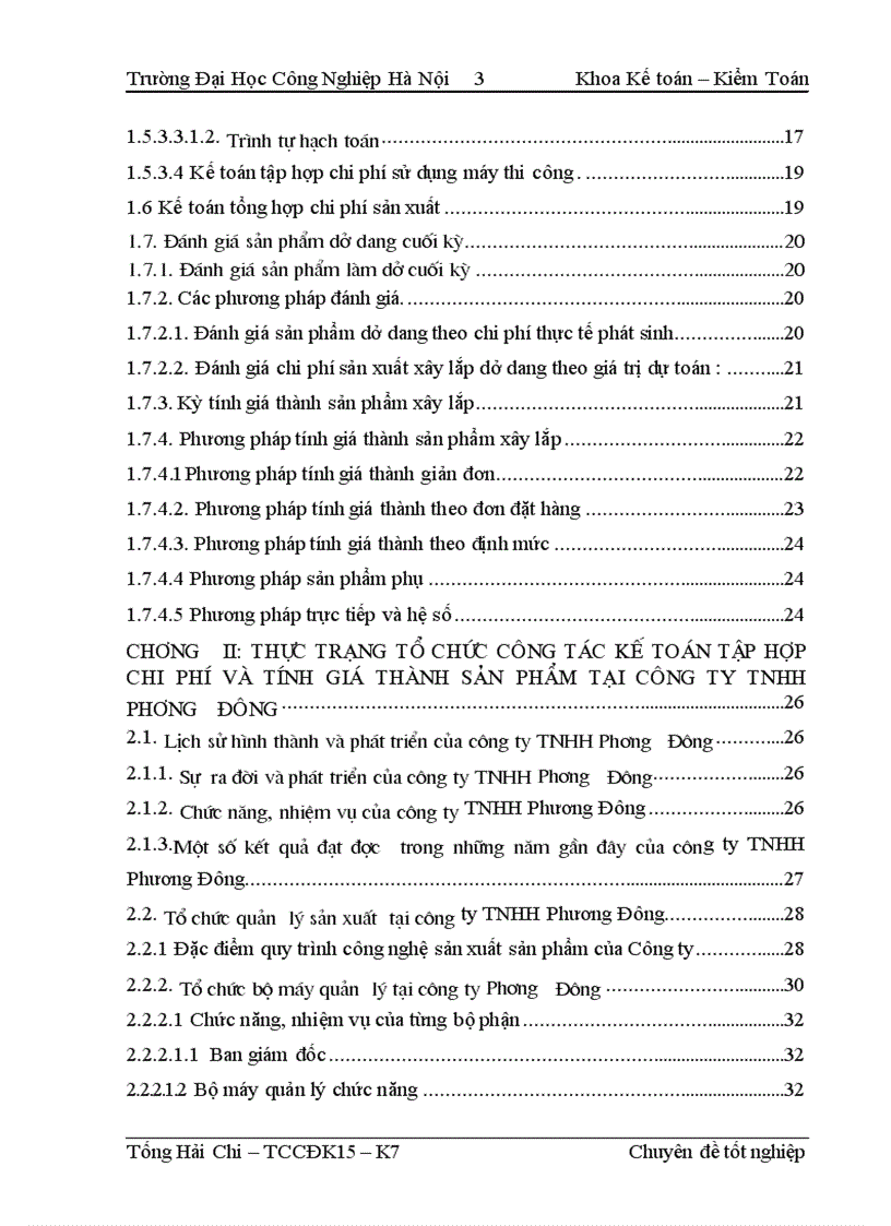 image for page Hoàn thiện kế toán chi phí sản xuất và tính giá thành sản phẩm xây lắp tại Công ty TNHH PHƯƠNG ĐÔNG