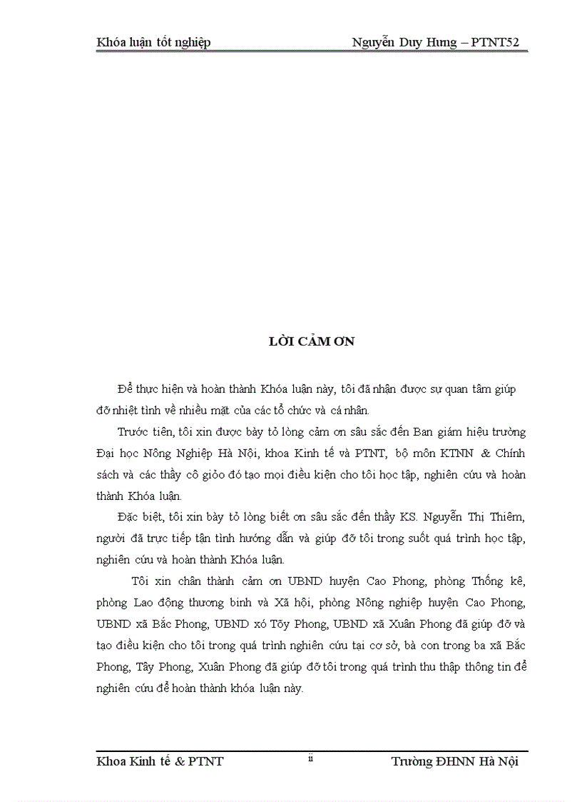 image for page Nghiên cứu sự tham gia của người dân trong các hoạt động của dự án nước sạch và vệ sinh môi trường tại huyện Cao Phong tỉnh Hòa Bình
