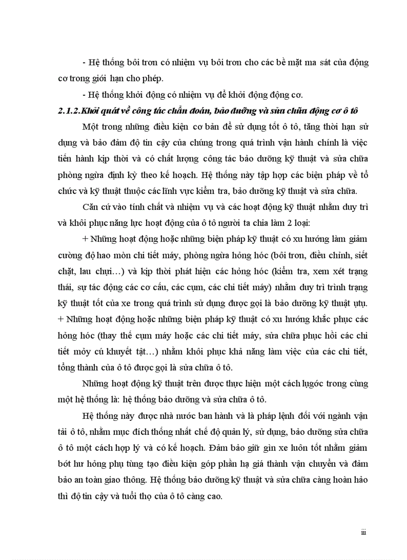 image for page Tổ chức quản lý kỹ thuật quy trình chẩn đoán bảo dưỡng sửa chữa động cơ diesel