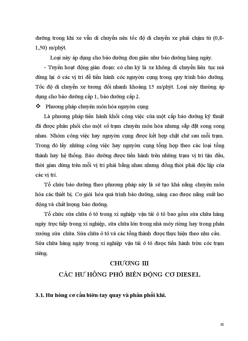 image for page Tổ chức quản lý kỹ thuật quy trình chẩn đoán bảo dưỡng sửa chữa động cơ diesel