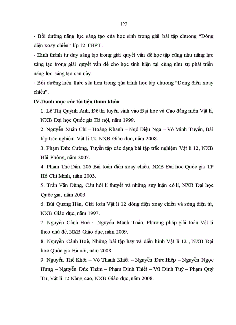 image for page Bồi dưỡng năng lực sáng tạo cho học sinh lớp 12 THPT trong dạy học giải bài tập chương Dòng điện xoay chiều