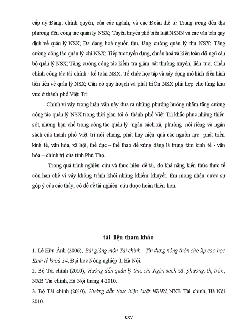 image for page Giải pháp nhằm tăng cường công tác quản lý ngân sách xã phường ở thành phố việt trì