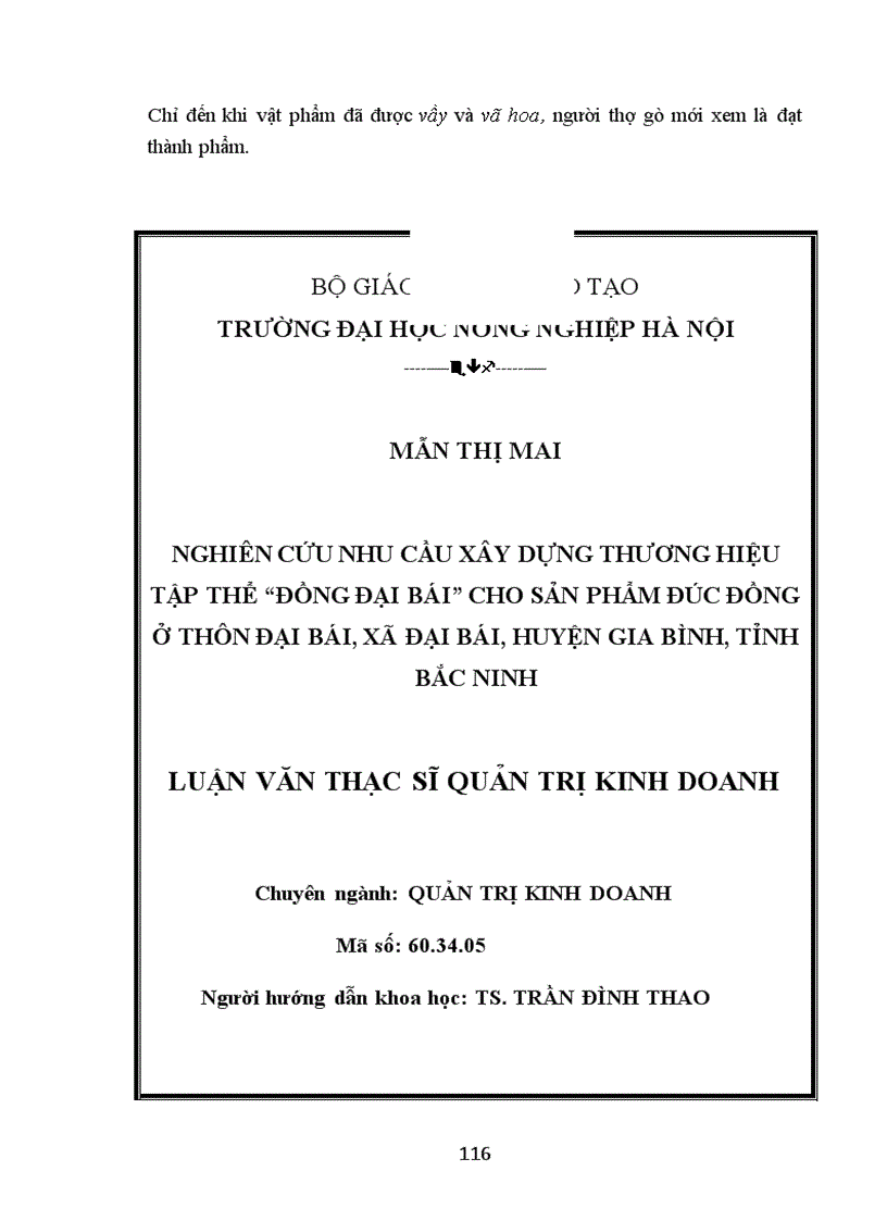 image for page Nghiên cứu nhu cầu xây dựng thương hiệu tập thể Đồng Đại Bái cho sản phẩm đúc đồng ở xã Đại Bái huyện Gia Bình tỉnh Bắc Ninh 1