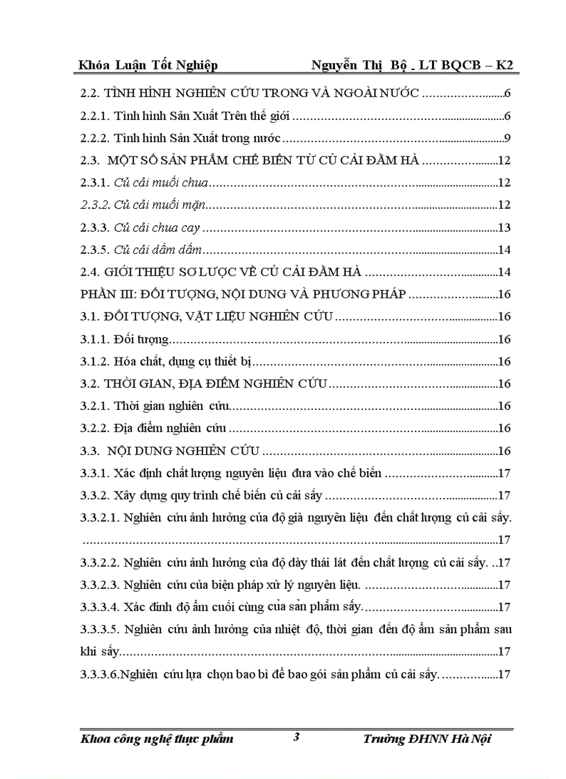 image for page Bước đầu nghiên cứu quy trình sản xuất củ cải sấy Đầm Hà