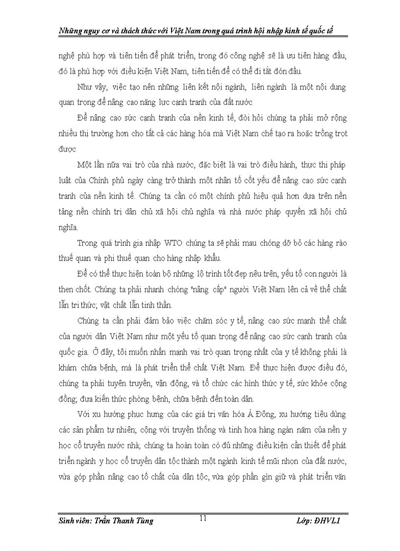 image for page Nguy cơ và thách thức với VN trong quá trình hội nhập kinh tế quốc tế