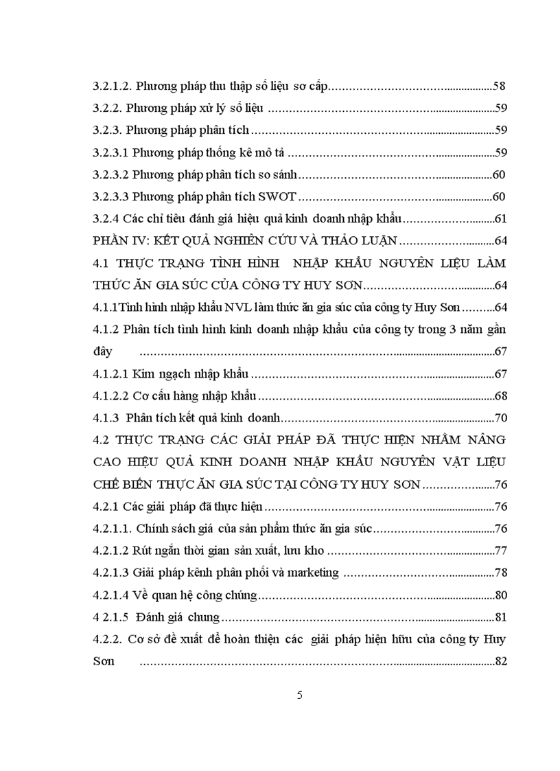 image for page Giải pháp nâng cao Hiệu quả kinh doanh nhập khẩu nguyên vật liệu chế biến thức ăn gia súc tại công ty trách nhiệm hữu hạn Huy Sơn 1