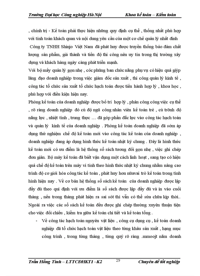 image for page Hoàn thiện công tác kế toán nguyên vật liệu công cụ dụng cụ tại doanh nghiệp