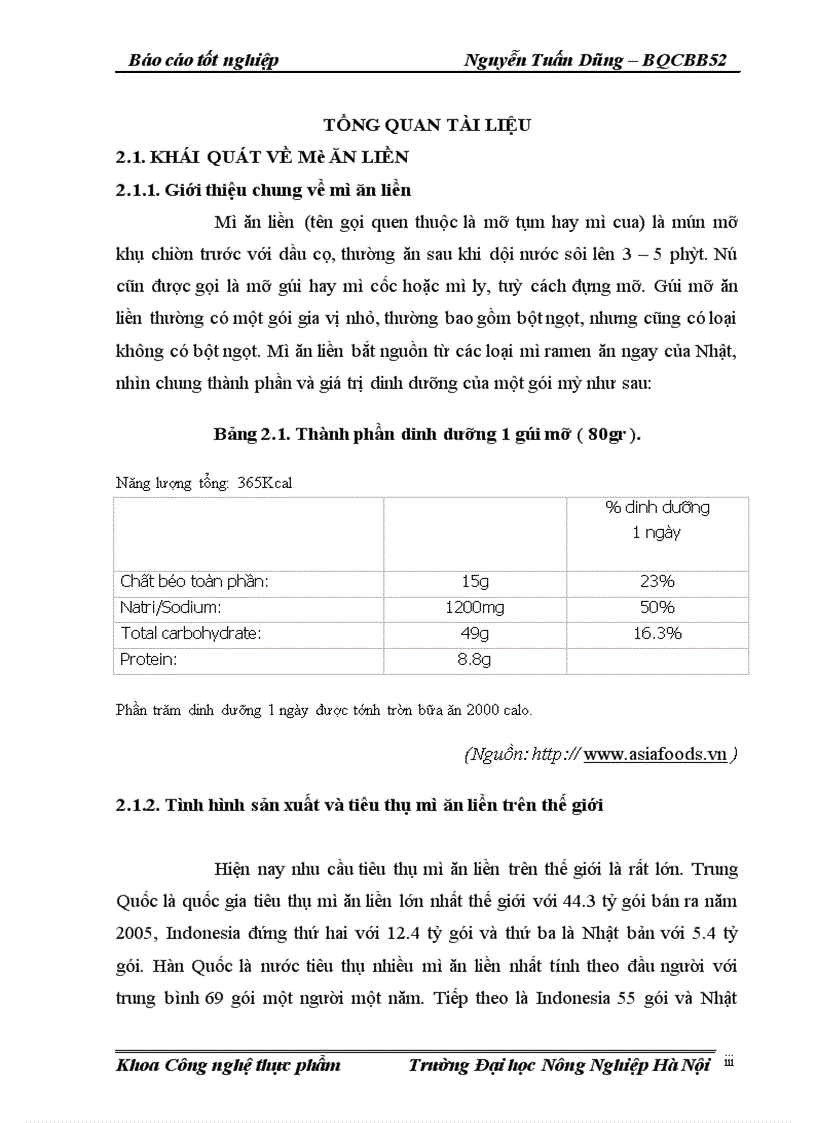image for page Khảo sát quy trình chế biến mì ăn liền Mummum tại công ty TNHH Công Nghệ Thực Phẩm Châu Á