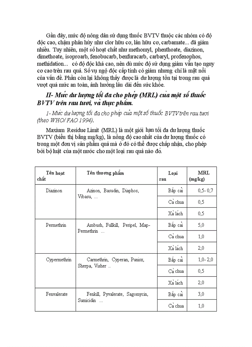 image for page Dư lượng thuốc bảo vệ thực vật trong nông sản