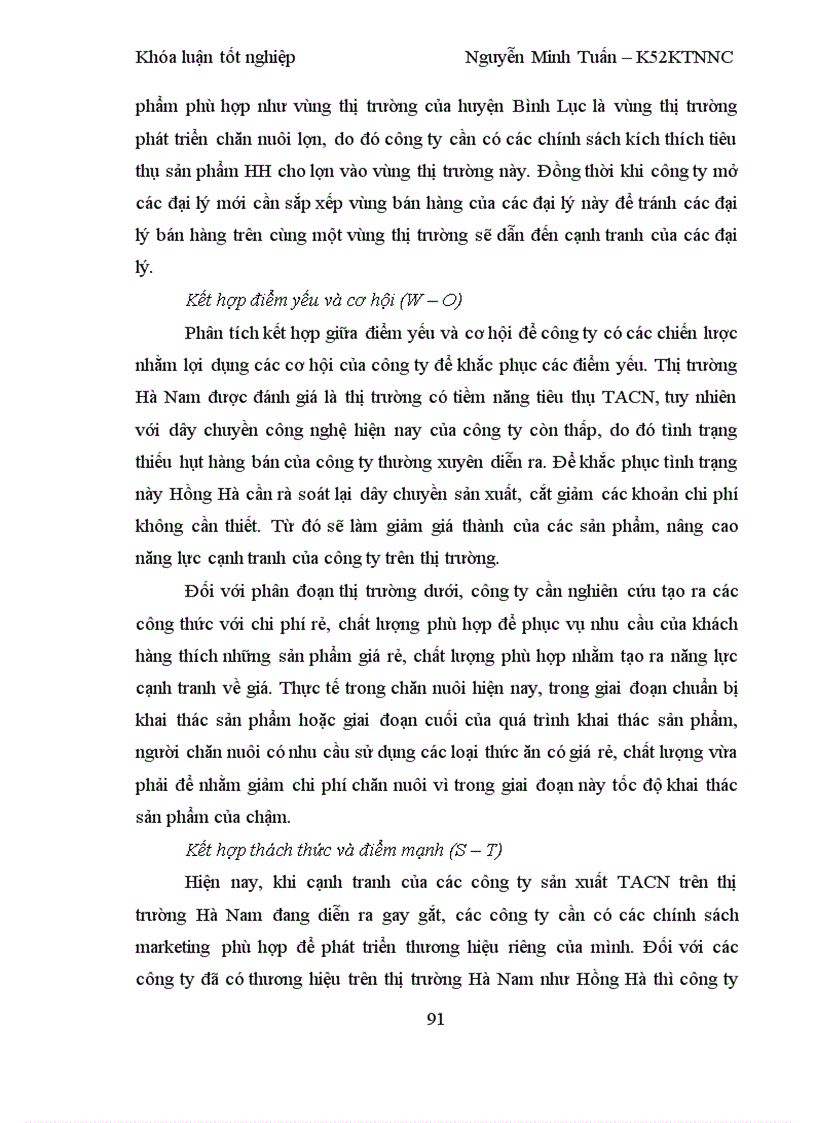image for page Nâng cao sức cạnh tranh một số sản phẩm của công ty cổ phần dinh dưỡng Hồng Hà tại tỉnh Hà Nam 1