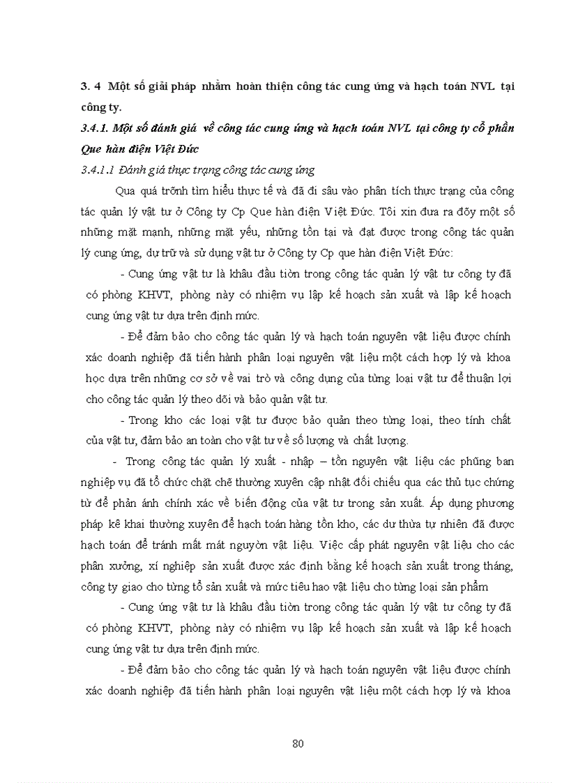 image for page Đánh giá tình hình cung ứng và hạch toán nguyên vật liệu tại công ty cổ phần Que hàn điện Việt Đức