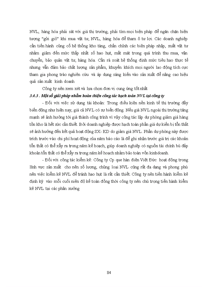 image for page Đánh giá tình hình cung ứng và hạch toán nguyên vật liệu tại công ty cổ phần Que hàn điện Việt Đức 1