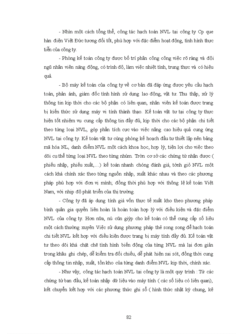 image for page Đánh giá tình hình cung ứng và hạch toán nguyên vật liệu tại công ty cổ phần Que hàn điện Việt Đức 3