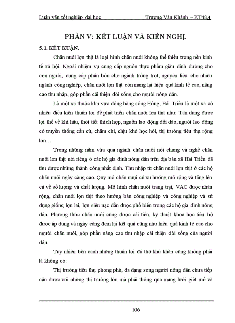 image for page Đánh giá hiệu quả kinh tế trong chăn nuôi lợn thịt của các hộ nông dân ở Hải Triều huyện Tiên Lữ tỉnh Hưng Yên