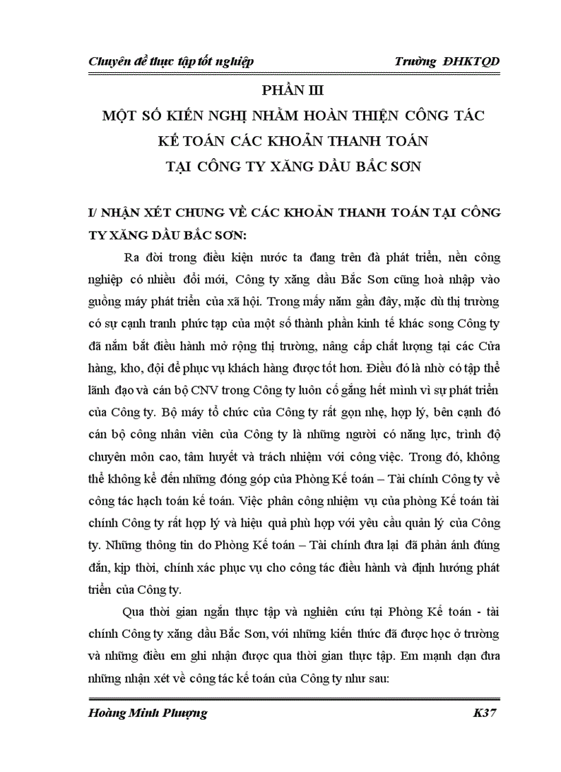 image for page Hoàn thiện công tác kế toán các khoản thanh toán tại Công ty xăng dầu Bắc Sơn