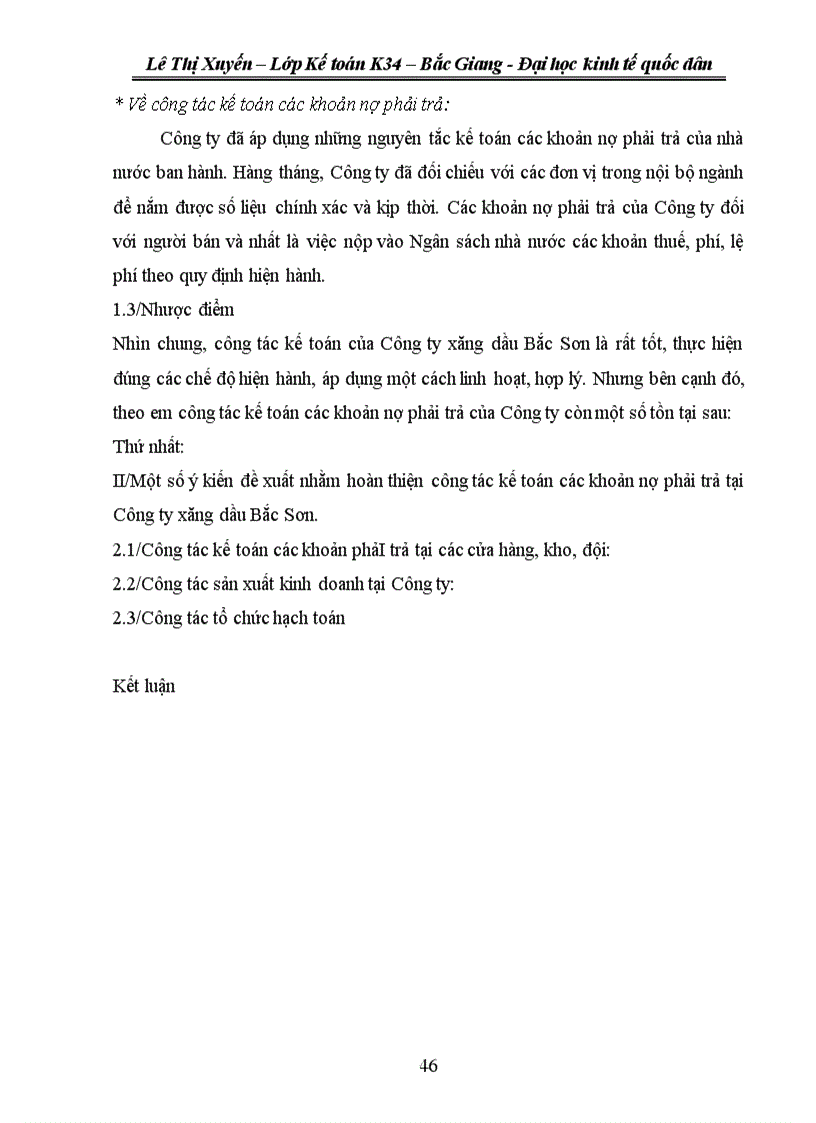 image for page Hoàn thiện công tác kế toán các khoản nợ phải trả tại Công ty xăng dầu Bắc Sơn