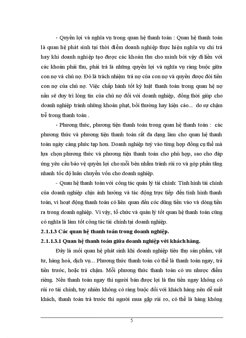 image for page Kế toán các nghiệp vụ thanh toán và quản lý công nợ tại công ty cổ phần may Hưng yên