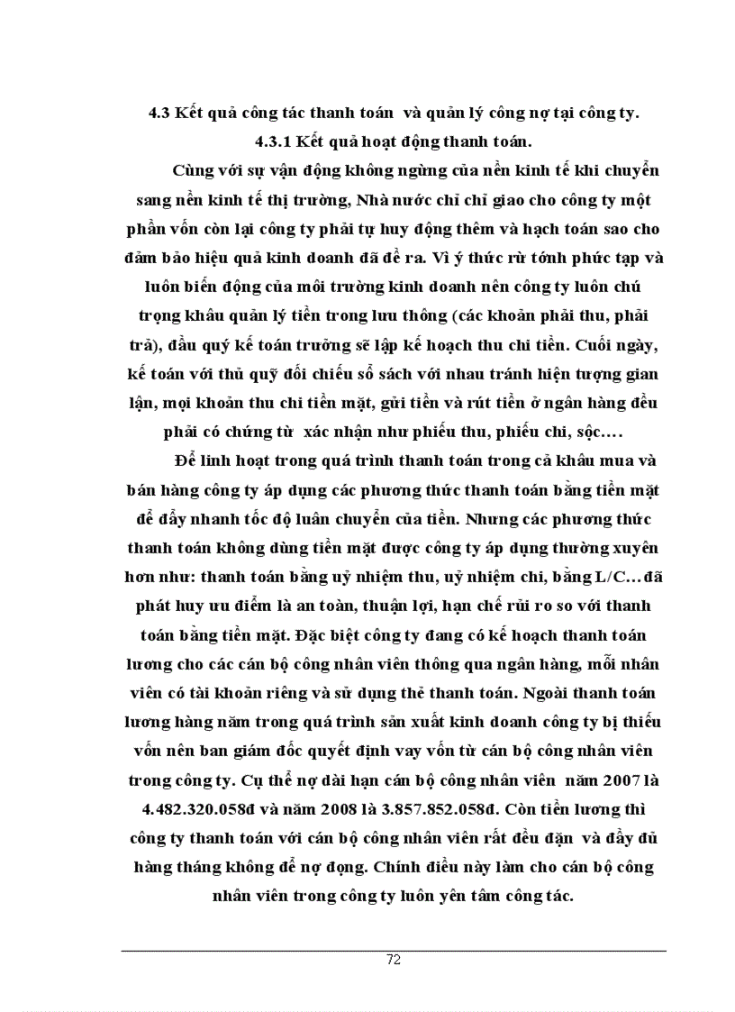 image for page Kế toán các nghiệp vụ thanh toán và quản lý công nợ tại công ty cổ phần may Hưng yên