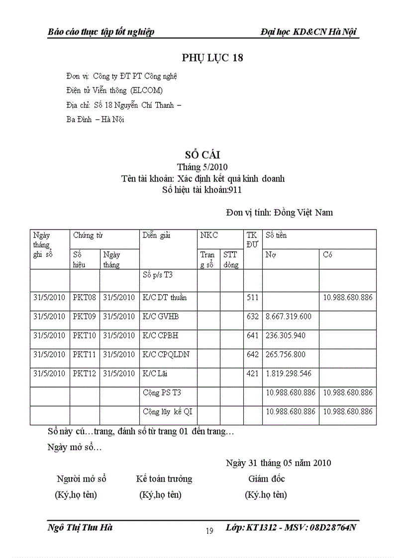 image for page Tình hình thực tế tổ chức công tác kế toán tại Công ty Đầu tư phát triển công nghệ Điện tử Viễn Thông Elcom