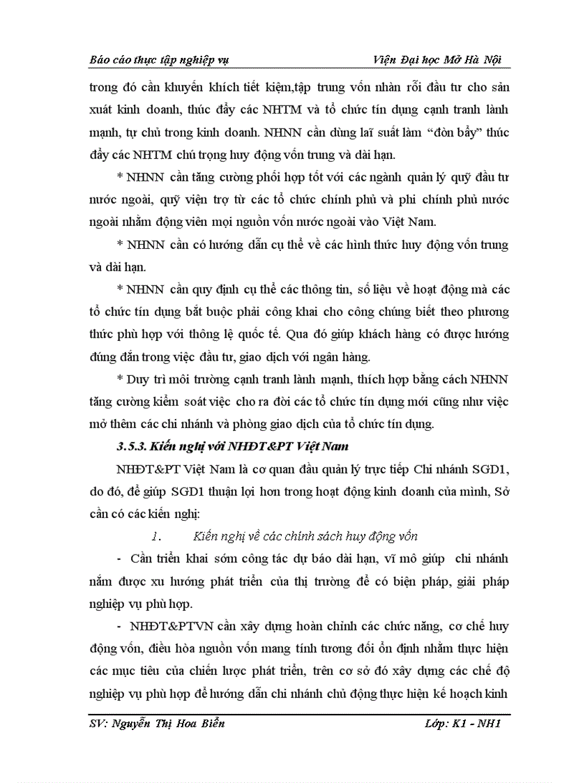 image for page Giải pháp tăng cường huy động vốn tại Chi nhánh Sở giao dịch 1 Ngân hàng Đầu tư và Phát triển Việt Nam 4