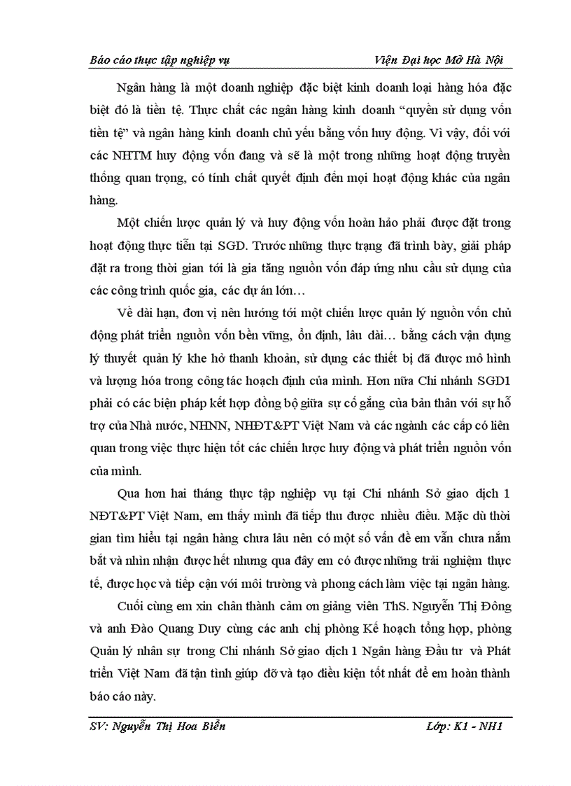 image for page Giải pháp tăng cường huy động vốn tại Chi nhánh Sở giao dịch 1 Ngân hàng Đầu tư và Phát triển Việt Nam 4