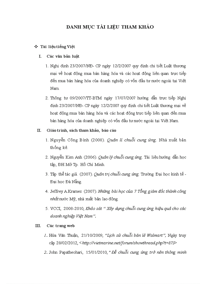 image for page Thành công của Wal Mart và bài học cho các doanh nghiệp bán lẻ Việt Nam về quản trị chuỗi cung ứng hiệu quả