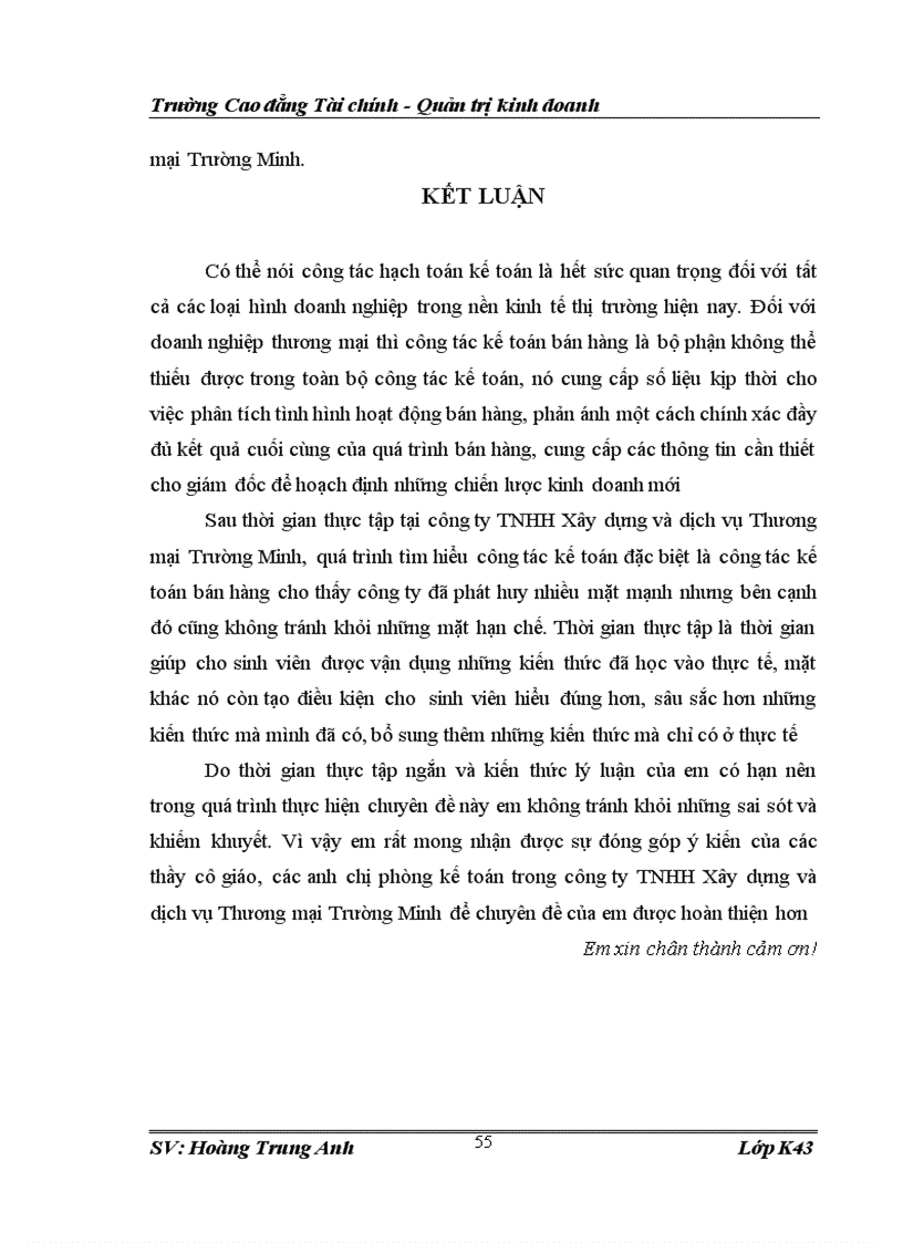 image for page Hoàn thiện kế toán bán hàng tại công ty TNHH Xây dựng và Dịch vụ Thương mại Trường Minh