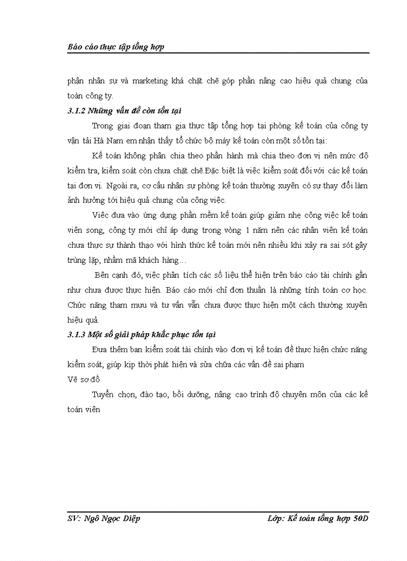 image for page Một số đánh giá về tình hình tổ chức hạch toán kế toán tại Công ty Cổ phần Thương mại và vận tải Hà Nam