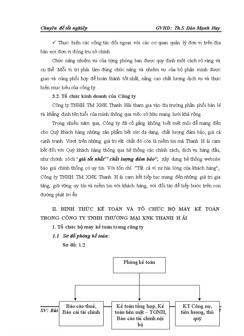image for page Hoàn thiện công tác Kế toán tiêu thụ và xác định kết quả kinh doanh tại Công ty TNHH TM XNK Thanh Hải