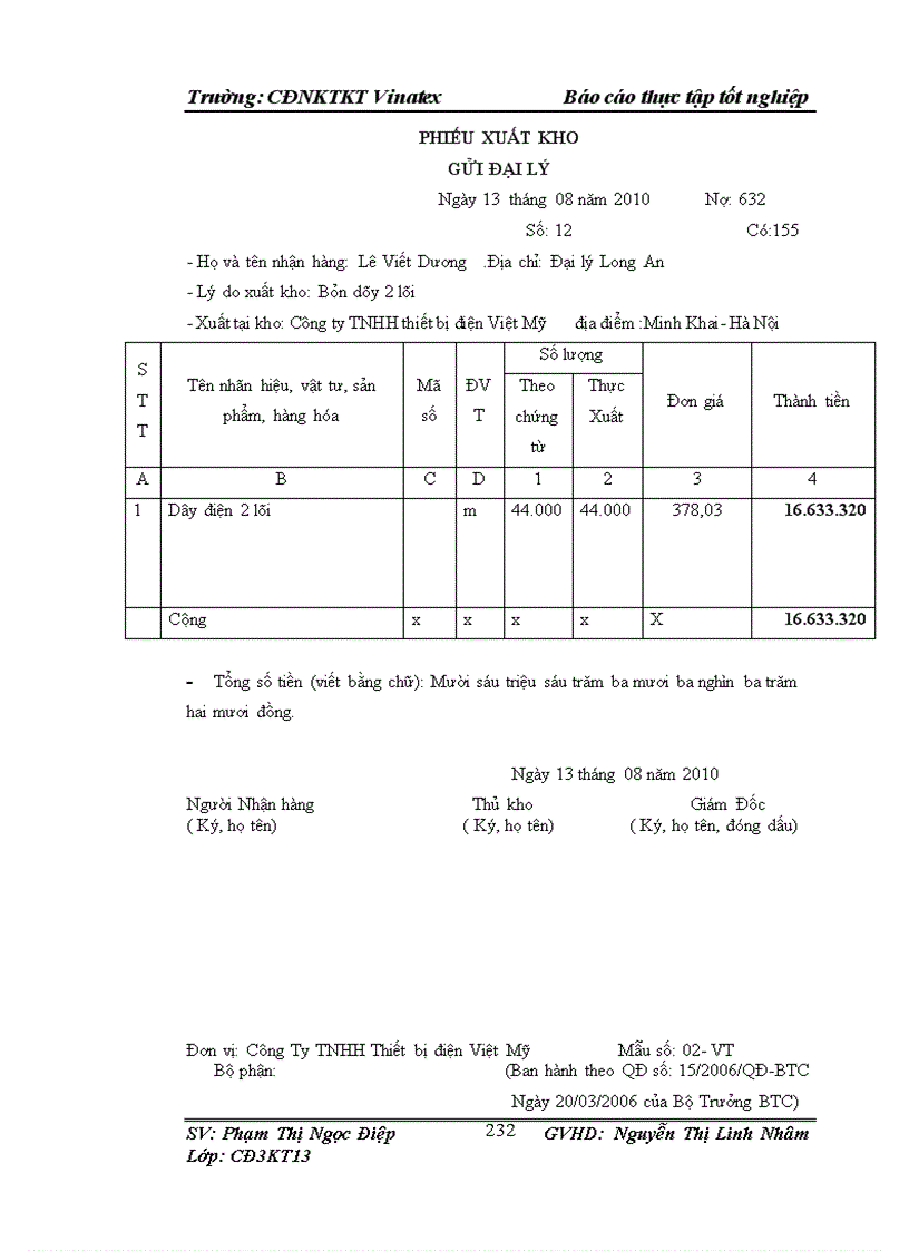 image for page Tổ chức công tác kế toán tại Công ty TNHH thiết bị điện Việt Mỹ