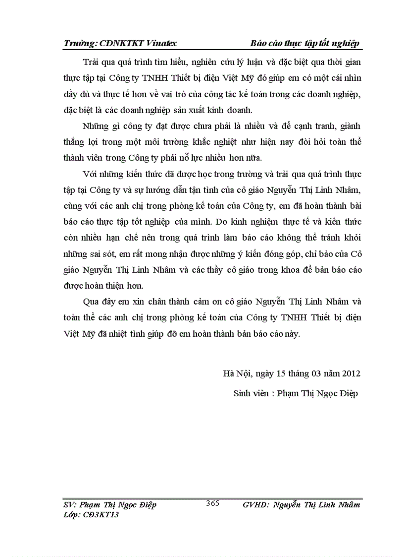 image for page Tổ chức công tác kế toán tại Công ty TNHH thiết bị điện Việt Mỹ