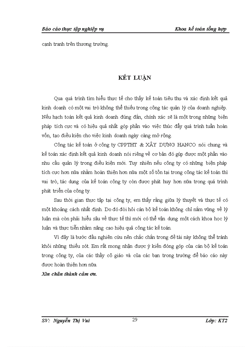 image for page Kế toán kết quả kinh doanh tại Công ty cổ Phần Phát triển Hạ Tầng và Xây Dựng Hanco 1